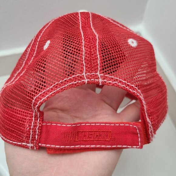 NASCAR Kasey Kahane 9 Red Mesh Embroidered  Richard Petty Trucker Cap Hat - Picture 5 of 7